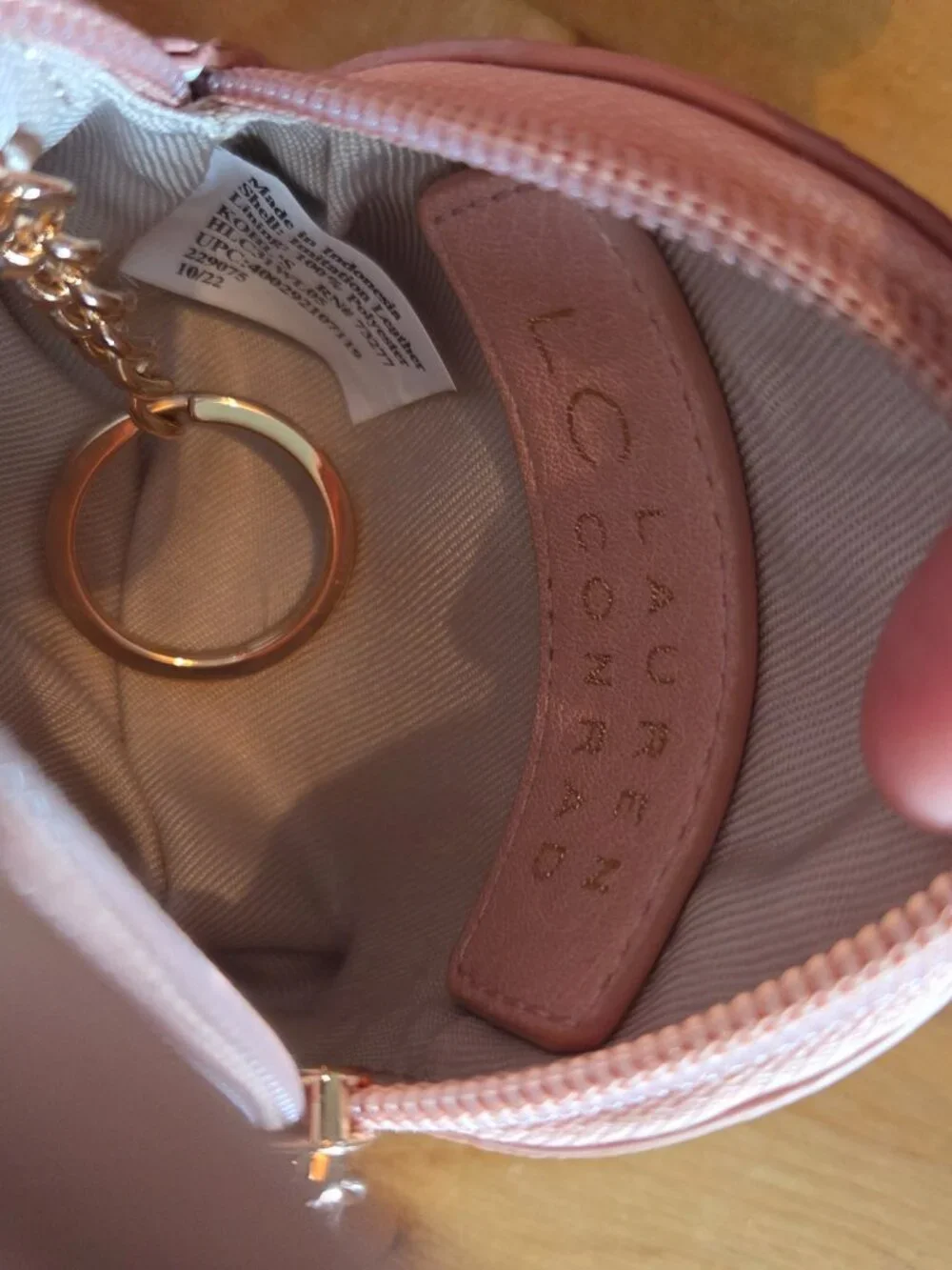 LC Lauren Conrad Whimsical Bunny Coin Purse with Keychain NWOT